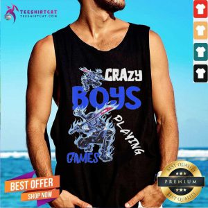 Crazy Boys Playing Games Console Player Pc Computer Gaming Us 2021 Tank Top- Design By Teeshirtcat.com