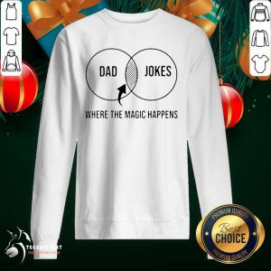 Dad Jokes Where The Magic Happens Gift Sweatshirt- Design By Teeshirtcat.com