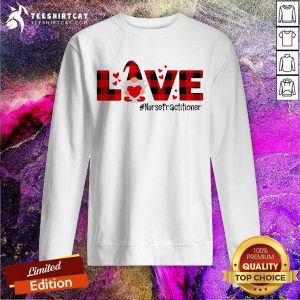Gnome Love Valentine Nurse Practitioner Sweatshirt - Design By Teeshirtcat.com