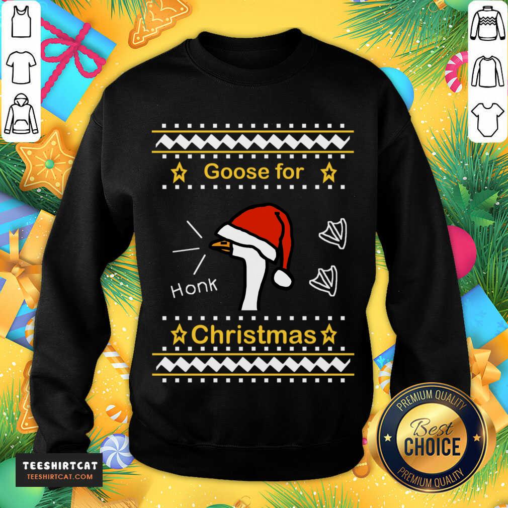 Goose Ugly Christmas Sweater T-Sweatshirt - Design By Teeshirtcat.com