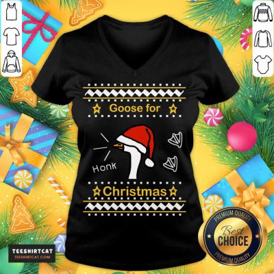 Goose Ugly Christmas Sweater T-V Neck - Design By Teeshirtcat.com Goose Ugly Christmas Sweater T-V Neck - Design By Teeshirtcat.com