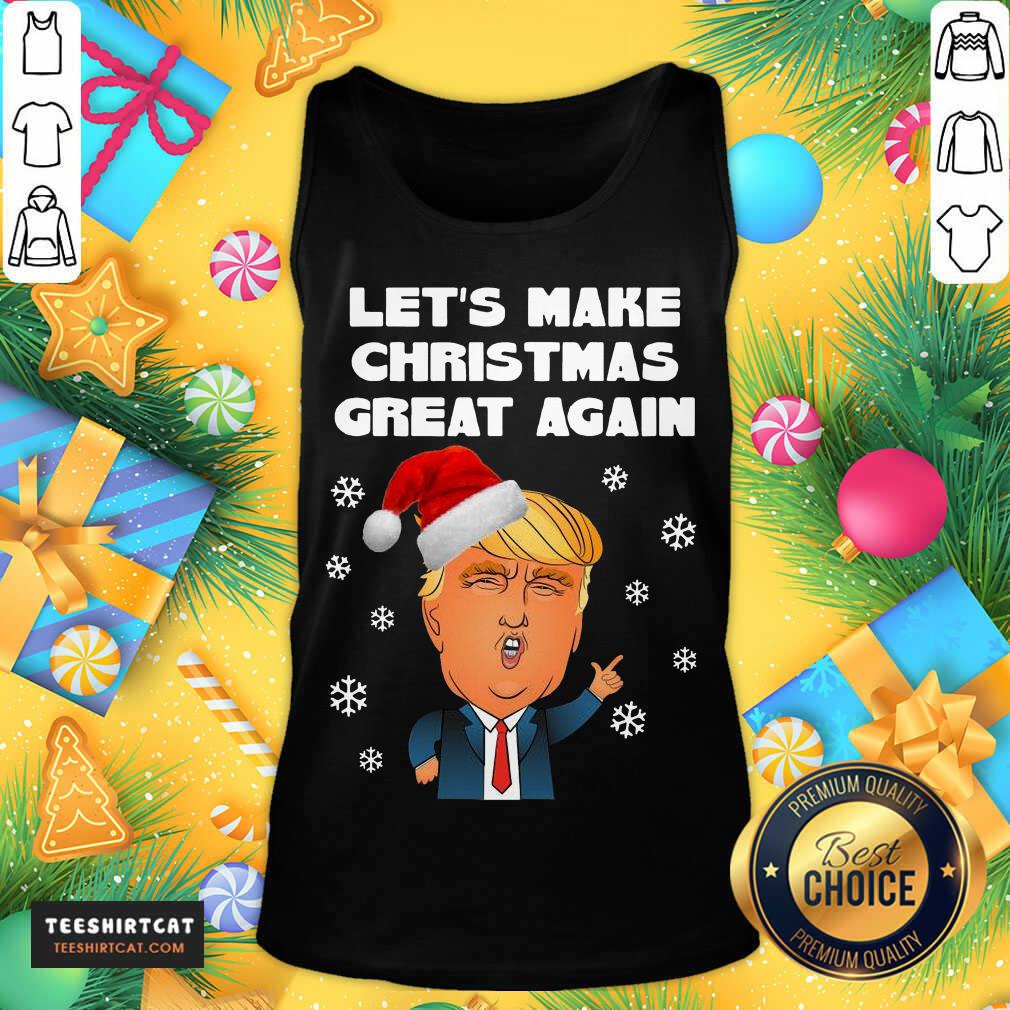 Santa Donald Trump Let's Make Christmas Great Again Tank Top- Design By Teeshirtcat.com Santa Donald Trump Let's Make Christmas Great Again Tank Top- Design By Teeshirtcat.com