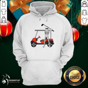 Skeleton Play Golf Hoodie- Design By Teeshirtcat.com