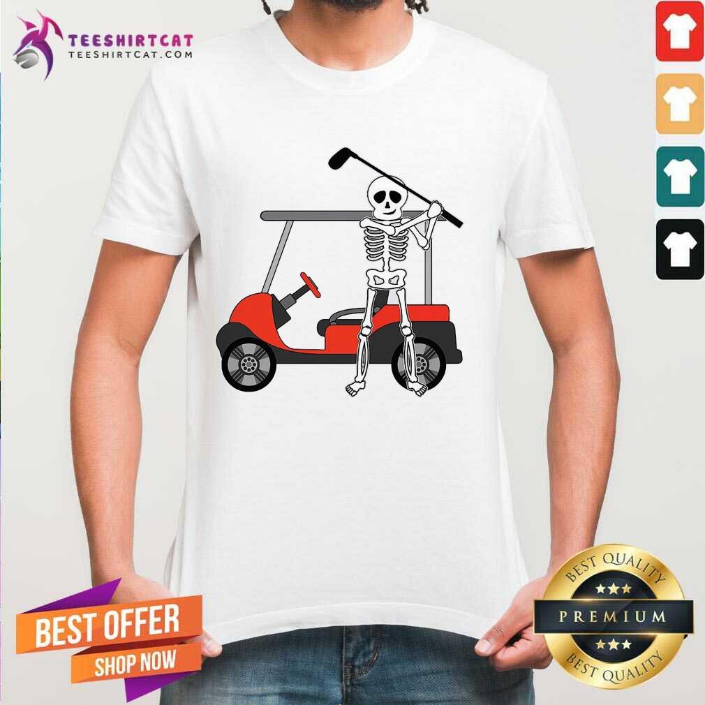 Skeleton Play Golf Shirt - Design By Teeshirtcat.com