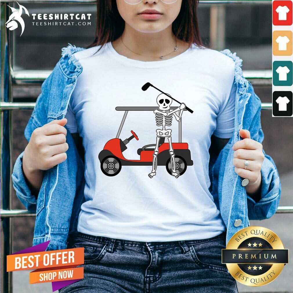 Skeleton Play Golf V Neck- Design By Teeshirtcat.com Skeleton Play Golf V Neck- Design By Teeshirtcat.com