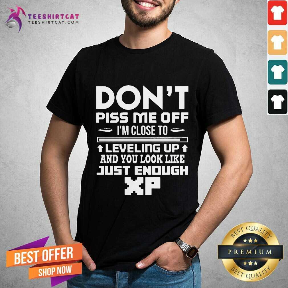 Don't Piss Me Off I'm Close To Leveling Up And You Look Like Just Enough Shirt - Design By Teeshirtcat.com