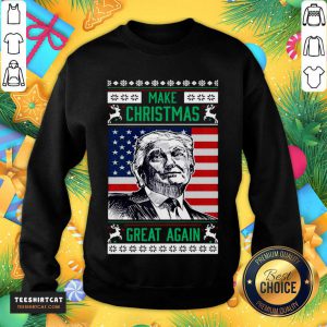 Family Matching Christmas Pajamas Donald Trump Xmas Sweatshirt- Design By Teeshirtcat.com