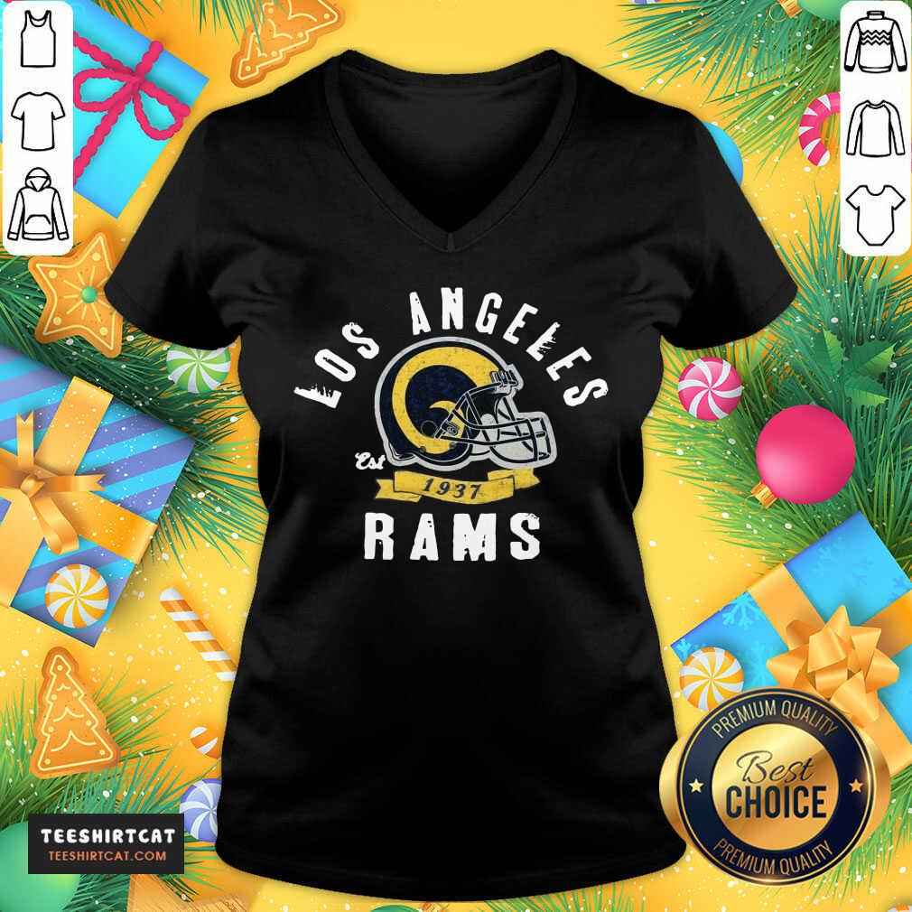 Los Angeles Rams Est 1937 V Neck- Design By Teeshirtcat.com Los Angeles Rams Est 1937 V Neck- Design By Teeshirtcat.com
