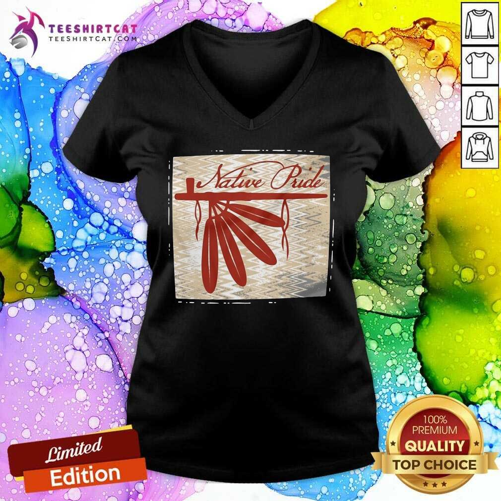 Peace Pipe Native Pride V Neck- Design By Teeshirtcat.com Peace Pipe Native Pride V Neck- Design By Teeshirtcat.com