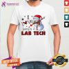 Snowman I Love Being A Lab Tech Merry Christmas Shirt - Design By Teeshirtcat.com