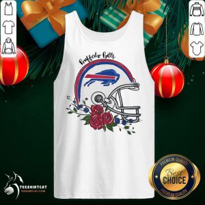 Buffalo Bills Floral Tank Top- Design By Teeshirtcat.com