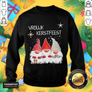 Gnomies Vrolijk Kerstfeest Christmas Sweater Sweatshirt- Design By Teeshirtcat.com
