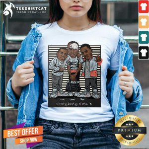 Paid In Full Everybody Eats B V Neck- Design By Teeshirtcat.com