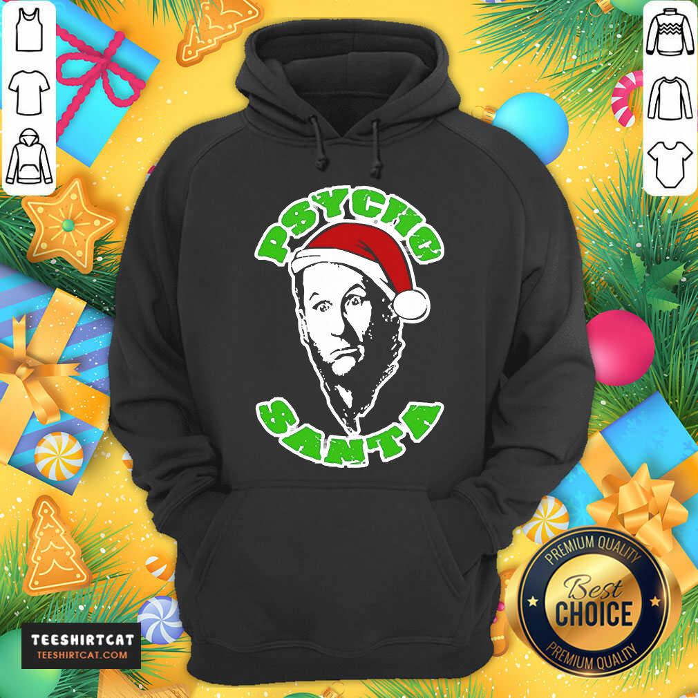 Psycho Santa Christmas Sweater Hoodie- Design By Teeshirtcat.com Psycho Santa Christmas Sweater Hoodie- Design By Teeshirtcat.com
