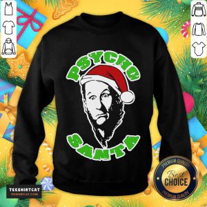 Psycho Santa Christmas Sweater Sweatshirt- Design By Teeshirtcat.com