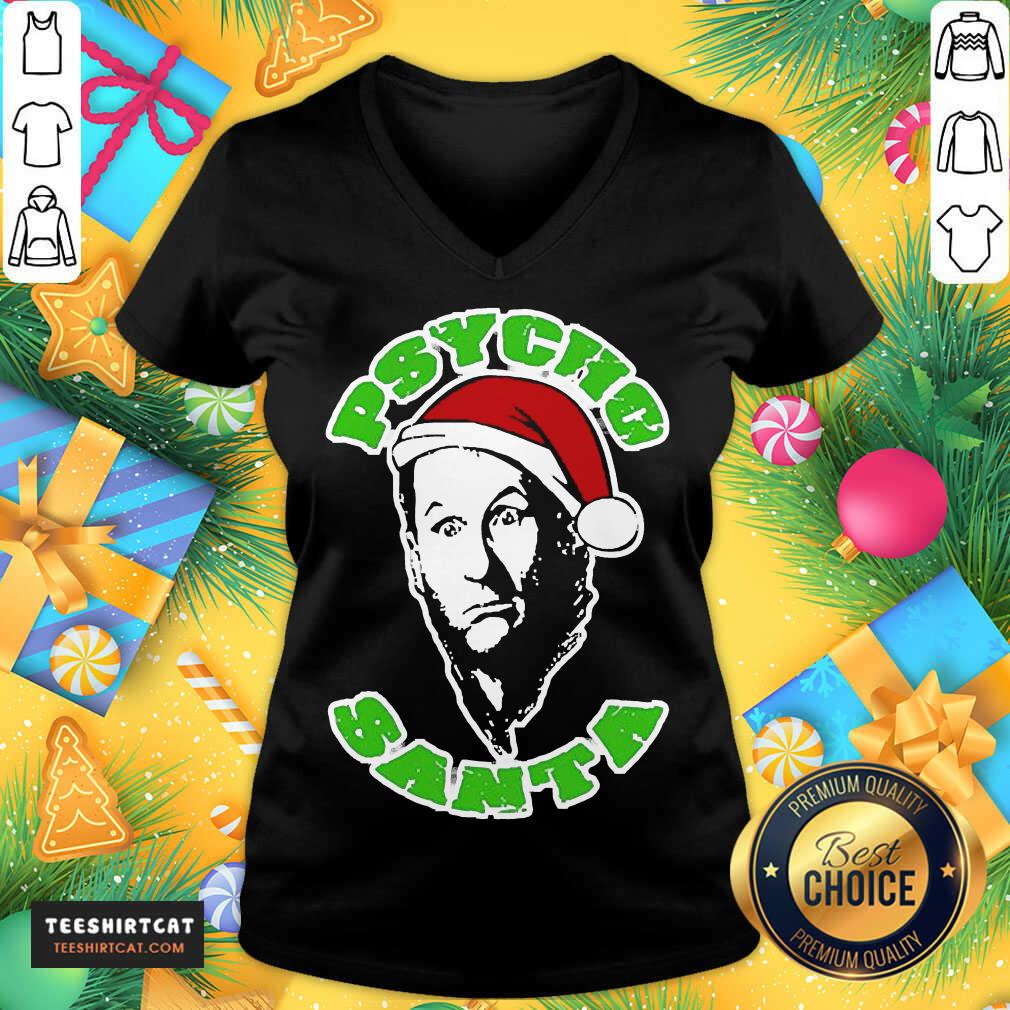 Psycho Santa Christmas Sweater V Neck- Design By Teeshirtcat.com Psycho Santa Christmas Sweater V Neck- Design By Teeshirtcat.com