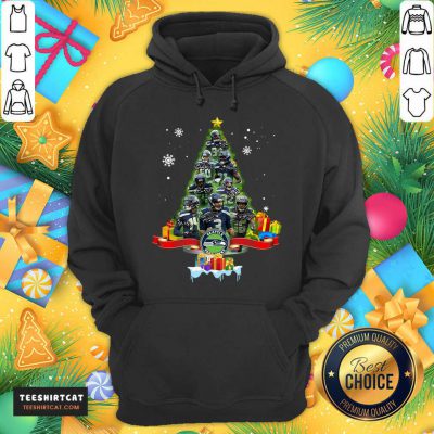 Seattle Seahawks Player Signatures Christmas Tree Hoodie- Design By Teeshirtcat.com Seattle Seahawks Player Signatures Christmas Tree Hoodie- Design By Teeshirtcat.com