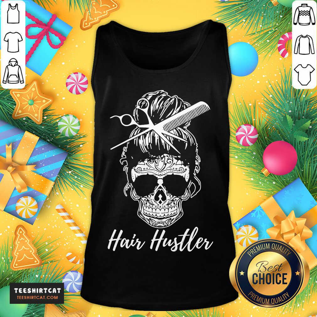 Skull Sugar Girl Hair Hustler Tank Top- Design By Teeshirtcat.com Skull Sugar Girl Hair Hustler Tank Top- Design By Teeshirtcat.com