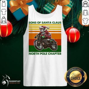 Sons Of Santa Claus North Pole Chapter Vintage Tank Top- Design By Teeshirtcat.com