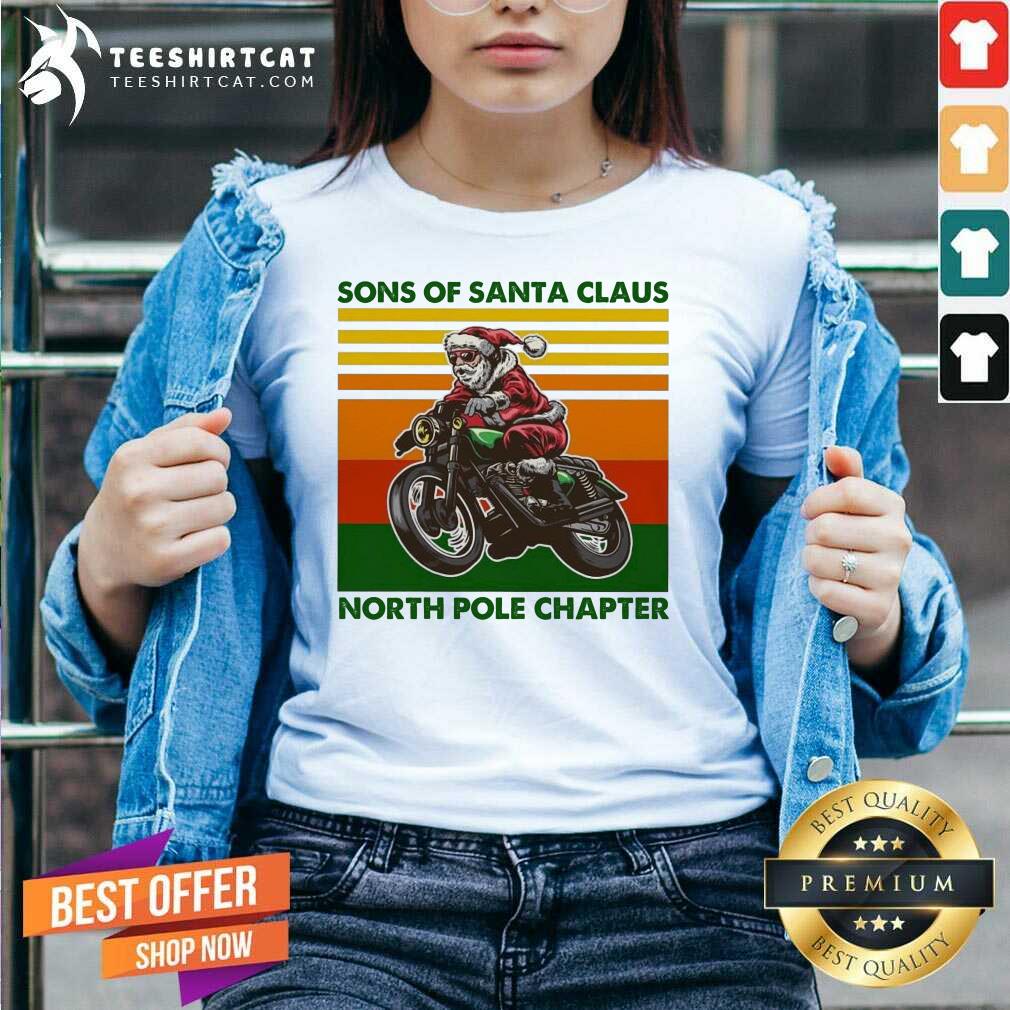 Sons Of Santa Claus North Pole Chapter Vintage V Neck- Design By Teeshirtcat.com Sons Of Santa Claus North Pole Chapter Vintage V Neck- Design By Teeshirtcat.com