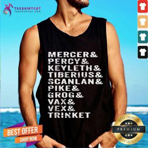Dungeons First Campaign List Characters Apparel Dragons Tank Top- Design By Teeshirtcat.com