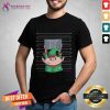 Elf Mugshot Funny Christmas Elves Police Officer Policemen Elf T-Shirt - Design By Teeshirtcat.com