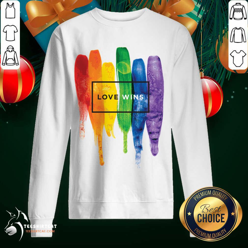 LGBT Love Wins Sweatshirt- Design By Teeshirtcat.com