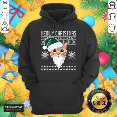 Meowy Christmas Santa Ugly Christmas Hoodie- Design By Teeshirtcat.com Meowy Christmas Santa Ugly Christmas Hoodie- Design By Teeshirtcat.com