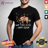 Sloth Santa Sleep Nap Time Is My Happy Hour Merry Christmas Shirt - Design By Teeshirtcat.com