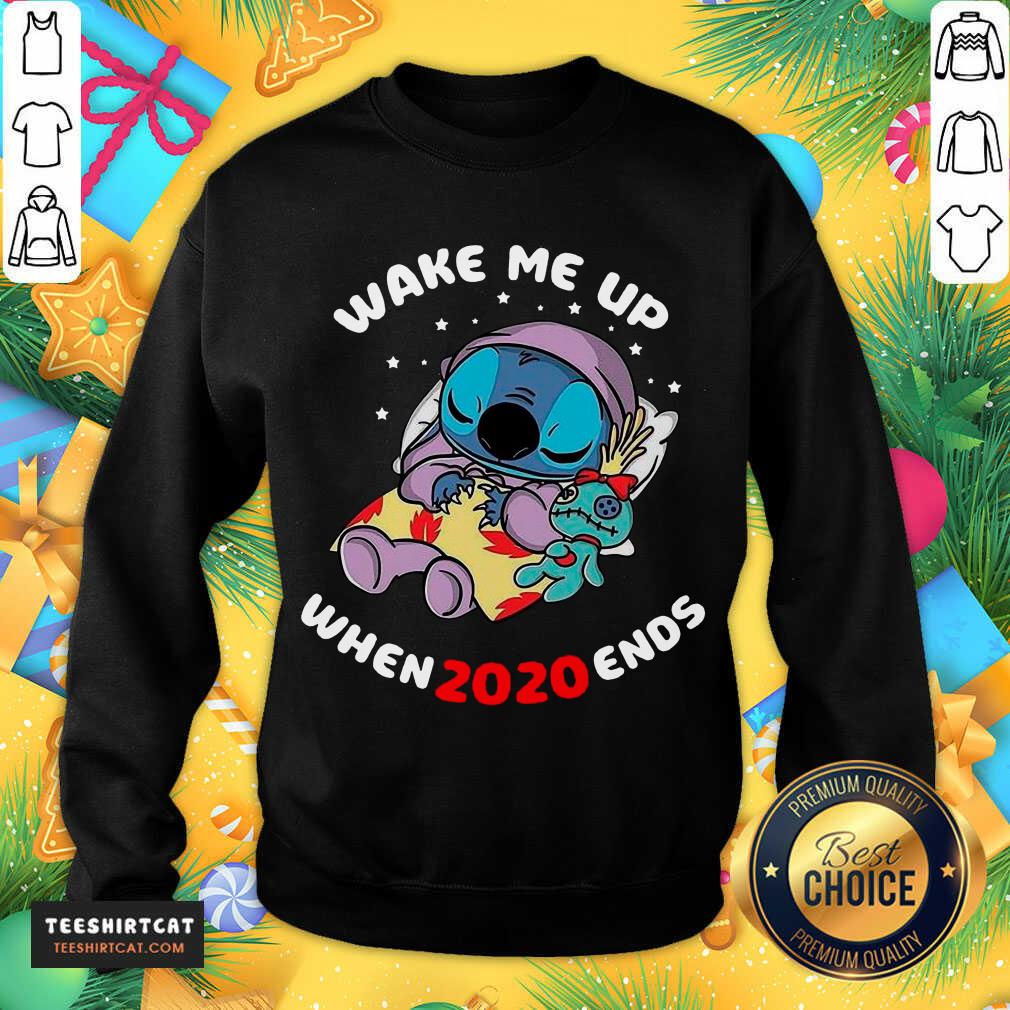 Stitch Wake Me Up When 2020 Ends Sweatshirt - Design By Teeshirtcat.com