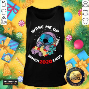 Stitch Wake Me Up When 2020 Ends Tank Top - Design By Teeshirtcat.com