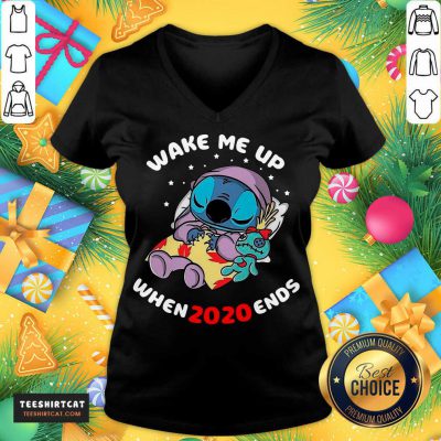 Stitch Wake Me Up When 2020 Ends V Neck - Design By Teeshirtcat.com Stitch Wake Me Up When 2020 Ends V Neck - Design By Teeshirtcat.com