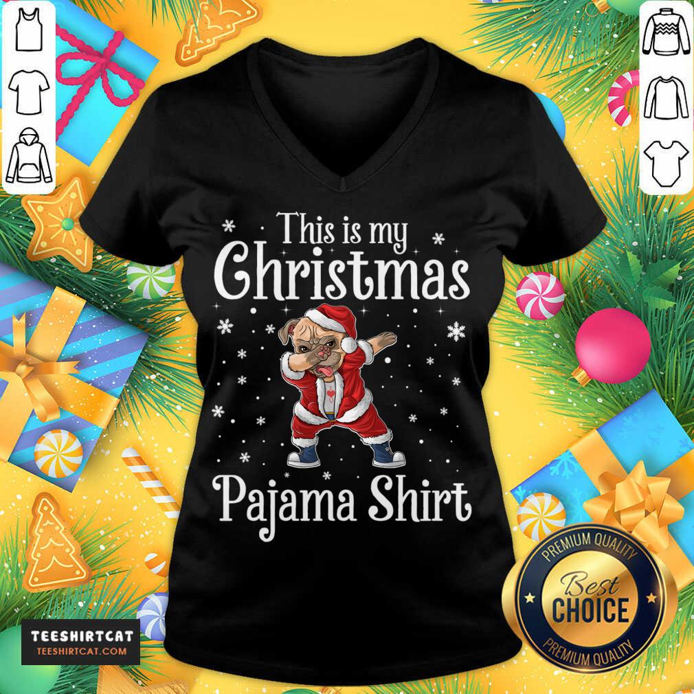 This Is My Christmas Pajama V Neck - Design By Teeshirtcat.com