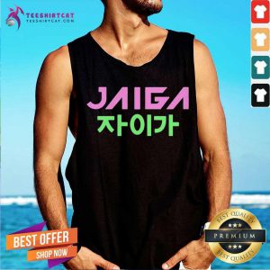 Jaiga Merch Jaiga Korean Themed With Globe Tank Top- Design By Teeshirtcat.com