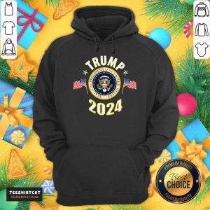Trump 2024 Presidential Seal Flag Hoodie - Design By Teeshirtcat.com