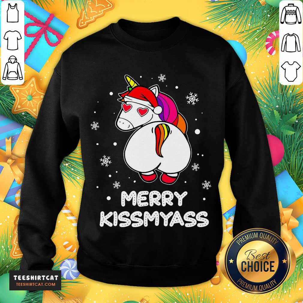 Unicorn Merry Kissmyass Ugly Christmas Sweatshirt- Design By Teeshirtcat.com Unicorn Merry Kissmyass Ugly Christmas Sweatshirt- Design By Teeshirtcat.com