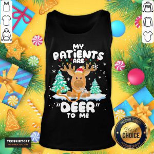 Reindeer My Patients Are Beer To Me Christmas Sweater Tank Top- Design By Teeshirtcat.com