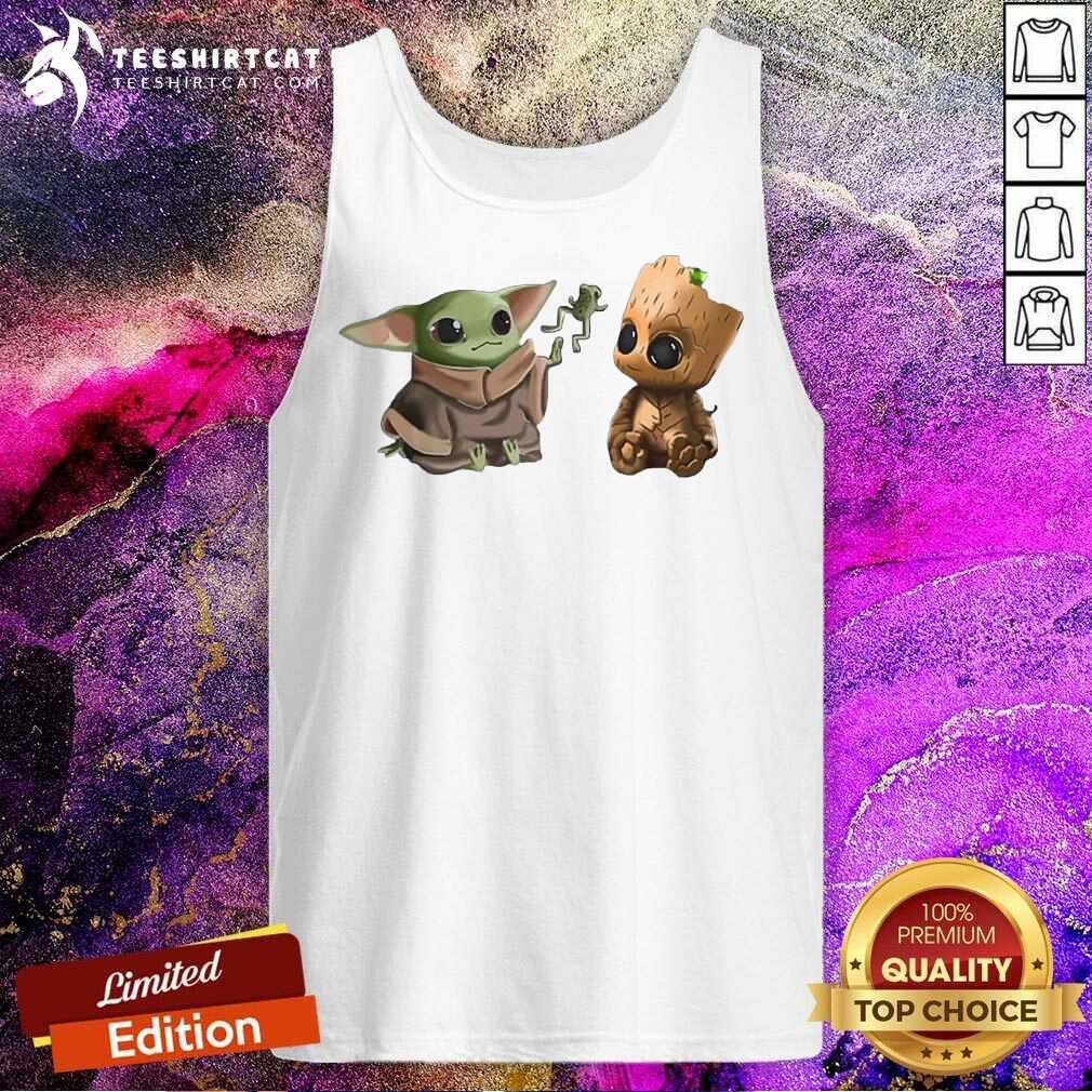 Baby Yoda And Baby Groot Frog Tank Top- Design By Teeshirtcat.com Baby Yoda And Baby Groot Frog Tank Top- Design By Teeshirtcat.com