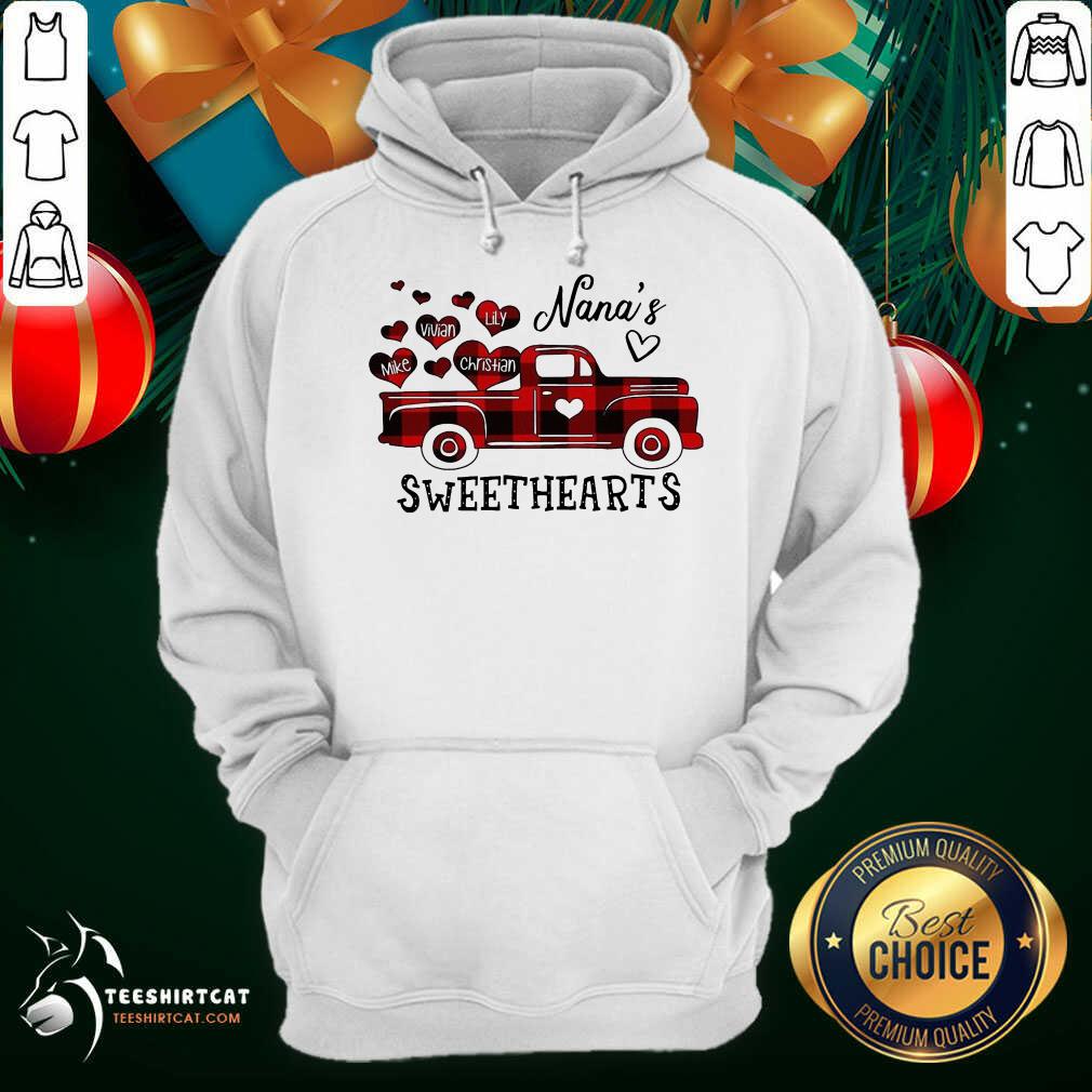 Nana's Sweethearts Truck Mike Vivian Lily Christian Hoodie- Design By Teeshirtcat.com