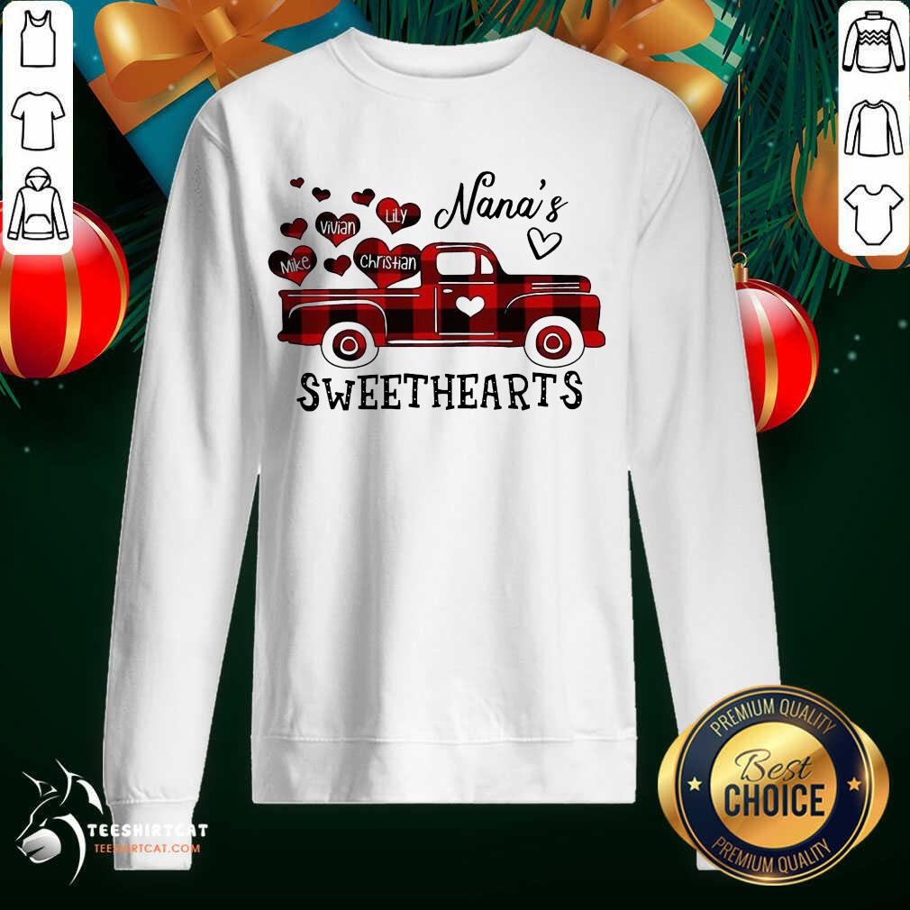 Nana's Sweethearts Truck Mike Vivian Lily Christian Sweatshirt- Design By Teeshirtcat.com