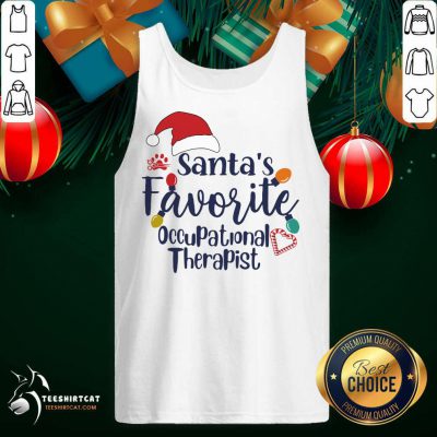 Santa's Favorite Occupational Therapist Tank Top- Design By Teeshirtcat.com Santa's Favorite Occupational Therapist Tank Top- Design By Teeshirtcat.com