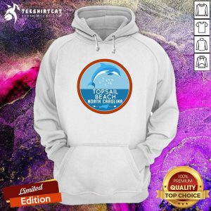 Cute Topsail Beach North Carolina NC Dolphin Lover Hoodie