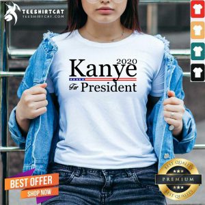 2020 Kanye For President V Neck- Design By Teeshirtcat.com