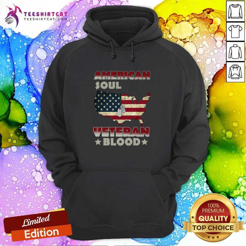 American Flag Soul Veteran Blood Hoodie American Flag Soul Veteran Blood Hoodie