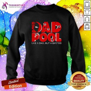 Dad Superhero Pool Parody Dad Birthday Gift 2021 Sweatshirt