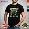 Baby Yoda Hug Oakland Raiders Shirt - Design By Teeshirtcat.com