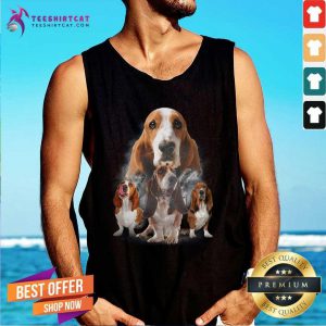 Basset Hounds Smoke Happy 2021 Tank Top