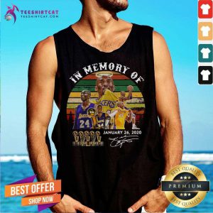 In Memory Of Kobe Bryant January 26 2020 Signature Vintage Tank Top