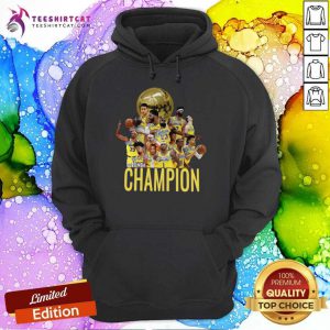 Los Angeles Lakers Champion 2020 NBA Signatures Hoodie- Design By Teeshirtcat.com