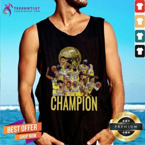 Los Angeles Lakers Champion 2020 NBA Signatures Tank Top- Design By Teeshirtcat.com